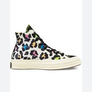 Converse Women's Chuck 70 Hi 6.5 Shoes Animal Print Leopard Sneakers 572369c